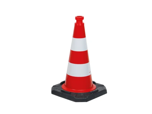 Traffic cone 500 mm, two-piece, R2