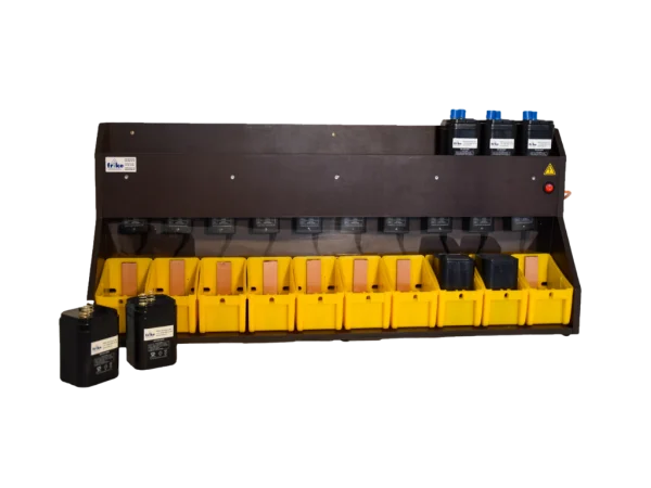 Multi-charging station for 10 x 6V batteries